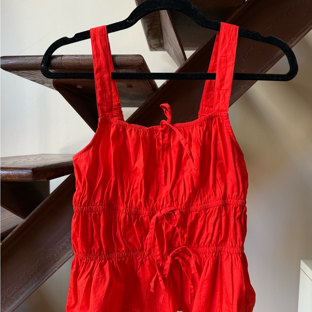 T.J.Maxx Red Sleeveless Top